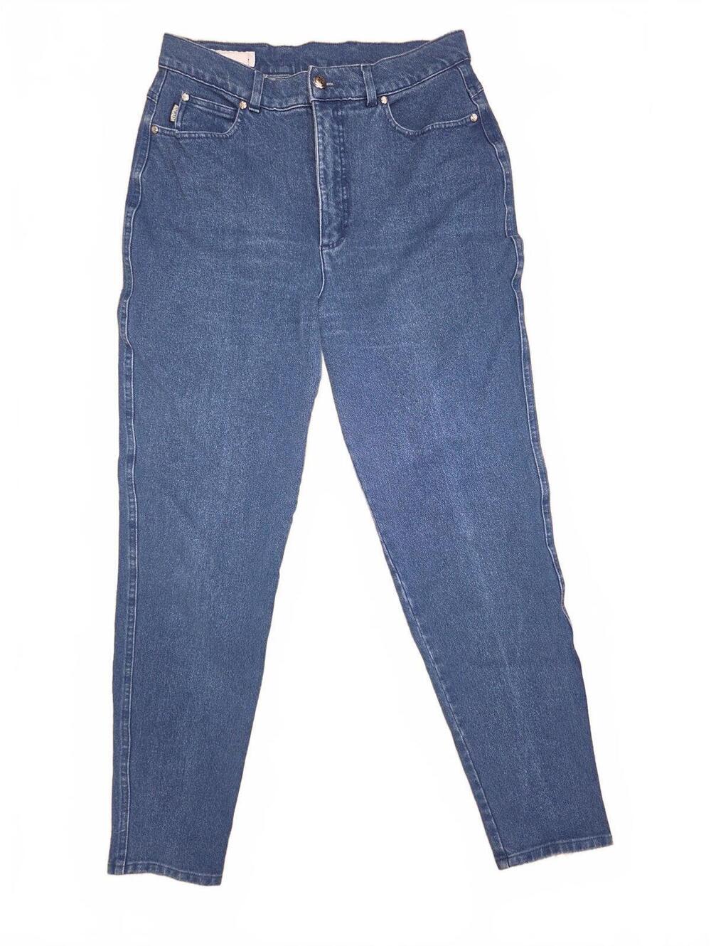 Escada Margareay Luxury High Rise Straight Leg Denim Jeans Womens Size 42 US 10